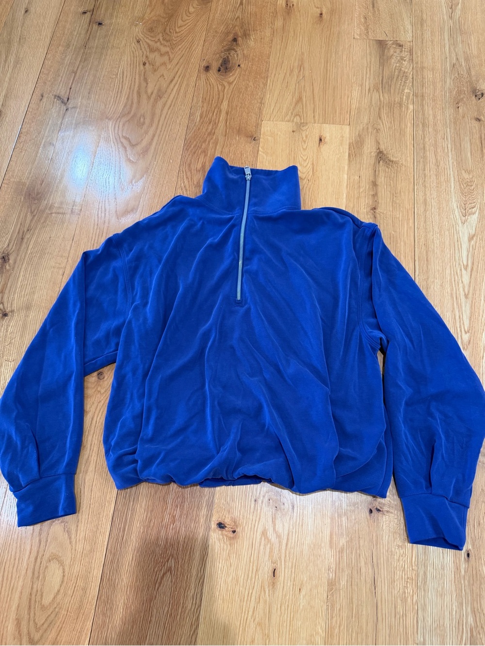 Athleta Seasoft Quarter Zip Pullover Iris Purple Size S